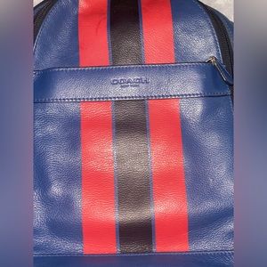 SUPER LARGE COACH SADDLE SHOULDER BAG